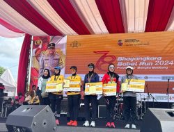 Petugas Lapas Perempuan Pangkalpinang Juara 1 Bhayangkara Babel Run 2024