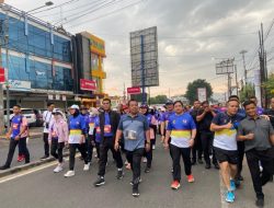 Danrem 043/Gatam Bersama Gubernur Arinal Serta Ketua Harian KONI Melepas Peserta Jalan Sehat dan Lomba Lari Gubernur Run Lampung