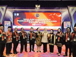Peserta Asal Lampung Masuk 10 Besar, Kakanwil Sorta Beserta Jajaran Hadiri Malam Anugerah Paralegal Justice Award 2024