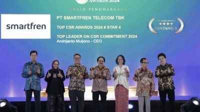 Smartfren Berhasil Meraih TOP CSR Awards 2024 Lewat Pemberdayaan Digital Berbasis Komunitas