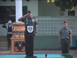 Pimpin Upacara Bulanan, Pangdam II/Swj Ajak Prajurit Korem 043/Gatam Kobarkan Semangat Nasionalisme