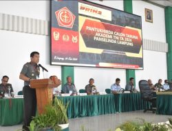 Danrem 043/Gatam Pimpin Sidang Pantukhirda Catar Akademi TNI TA 2024 Panselinda Lampung