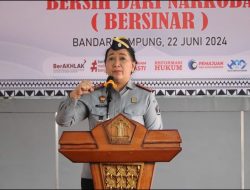 Kanwil Kemenkumham Lampung Gelar Deklarasi Bersinar Untuk Wujudkan UPT Pemasyarakatan Bersih Dari Narkoba