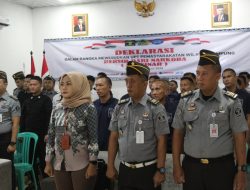 Gelorakan Deklarasi Bersih Narkoba, Lapas Way Kanan Berkomitmen Berantas Narkoba