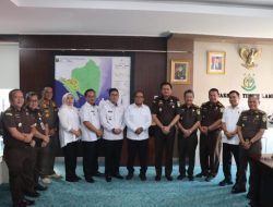 Pj Gubernur Lampung Melaksankan Kunjungan ke Kejati Lampung