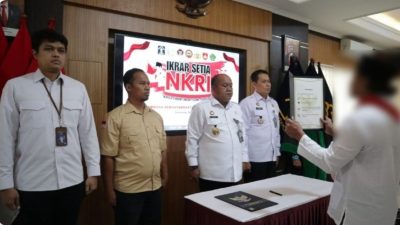 Napiter Lapas Kelas I Semarang Melakukan Ikrar Setia Kepada NKRI