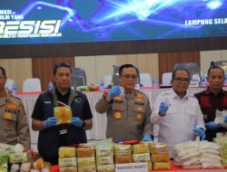 Polda Lampung Berhasil Ungkap Empat Jaringan Besar Narkoba