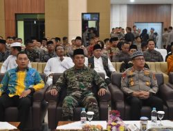 Kasrem 043/Gatam Menghadiri Doa Lintas Agama di Polda Lampung