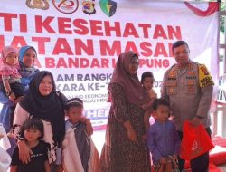 Puluhan Anak di Kemiling Antusias, Waka Polresta Bandar Lampung Tinjau Khitanan Massal Peringati Hari Bhayangkara Ke 78