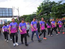 Kapolresta Bandar Lampung Mengajak Masyarakat Hidup Sehat Dengan Olahraga