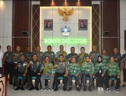 Danrem 043/Gatam Sambut Silaturahmi Rektor Universitas Malahayati Beserta Staf