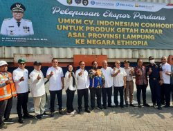 Lampung Ekspor Perdana Getah Damar ke Negara Ethiopia Dengan Nilai Sebesar Rp1,8 Miliar