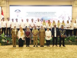 Pj Gubernur Samsudin Buka Acara Temu Bisnis Produk Perkebunan dan Pelantikan Pengurus DRKI Wilayah Lampung