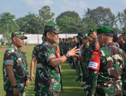 Tekankan Semangat dan Penuh Tanggung Jawab, Danrem 043/Gatam Pimpin Apel Gabungan Gelar Pasukan