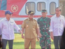 Danrem 043/Gatam Dampingi Pangdam II/Sriwijaya Sambut Kedatangan Presiden Jokowi