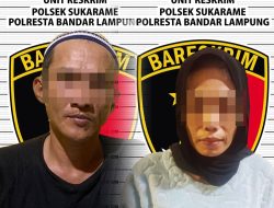 Lagi Asik Nyabu Bareng, Pasangan Kumpul Kebo di Bandar Lampung Ditangkap Polisi