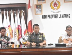 Rapat Persiapan PON ke XXI di Aceh dan Sumatera Utara, Danrem 043/Gatam Ajak Harumkan Provinsi Lampung