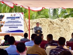 Kepala Bakamla RI Laksanakan Ground Breaking Pembangunan Kantor Sistem Peringatan Dini di Natuna