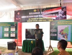 Cek Oplah di Desa Labuhan Ratu Lamtim, Danrem 043/Gatam Berharap Akhir Juli Pengerjaan Terselesaikan 100 Persen