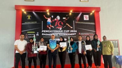 Rutan Kelas IIB Kotabumi Raih Juara Pertama Dalam Olahraga Pengayoman Cup 2024 Cabang Bulutangkis