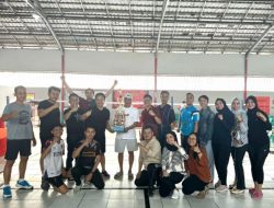 Peringati Hari Pengayoman ke-79, Pegawai Kemenkumham Lampung Raih Juara 1 Ganda Putra Dalam Badminton Tournament