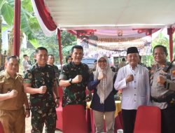 Danrem 043/Gatam Launching Program TNI AD Manunggal Air di Kelurahan Way Gubak