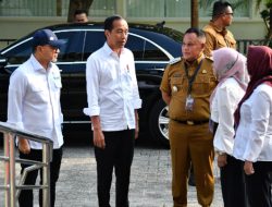 Pj. Gubernur Bersama Presiden Kunjungi RSUD dr. H. Bob Bazar SKM Lampung Selatan