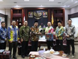 Ketua Bawaslu Lampung Sambangi Pj. Gubernur Samsudin, Bahas Persiapan Pilkada 2024