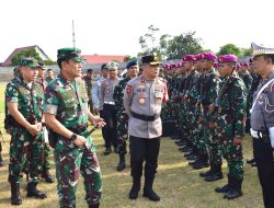 Danrem 043/Gatam Cek Kesiapan Pasukan Pengamanan VVIP Jelang Kunker Presiden Jokowi di Lampung