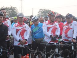 Kasrem 043/Gatam Ikuti Gowes Bareng dan Hadiri Festival Nyeruit