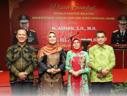 Malam Pisah Sambut Kepala Kakanwil Kemenkumham Jambi dari M Adnan Kepada Elly Yuzar