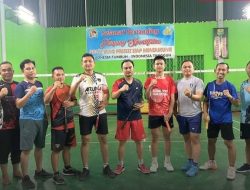 Kalapas Muara Enim dan Jajaran Gelar Olahraga Badminton Bersama Peringati HUT RI ke-79