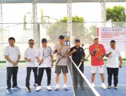 Pererat Silaturahmi, Danrem 043/Gatam Ikuti Pertandingan Olahraga Persahabatan Antar Instansi