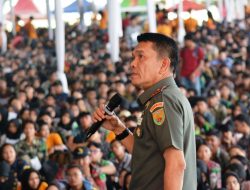 Danrem 043/Gatam Sampaikan Wawasan Kebangsaan Kepada 4.477 Mahasiswa Baru ITERA