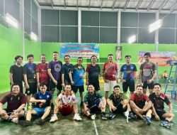 Semarak Hari Pengayoman, Lapas Muara Enim Gelar Olahraga Badminton Bersama