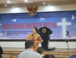 Bina Mental Kristiani, Oikumene Kanwil Kemenkumham Lampung Gelar Ibadah Rutin