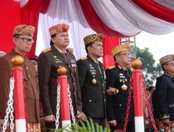 Danrem 043/Gatam Bersama Forkopimda Provinsi Lampung Ikuti Upacara Peringati HUT RI Ke-79