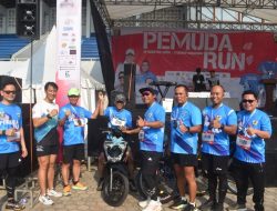 Kasrem 043/Gatam Ikuti Pemuda Run Peringati Hari Lahir DPD KNPI Lampung Ke-51
