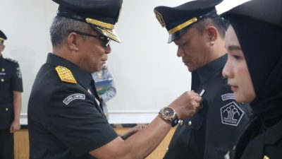 Kadivmin Lantik dan Ambil Sumpah Jabatan Fungsional di Lingkungan Kanwil Kemenkumham Lampung