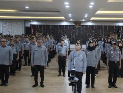 Kanwil Kemenkumham Lampung ikuti Secara Virtual Apel Pagi Bersama, Menkumham Supratman Sampaikan Kunci Keberhasilan