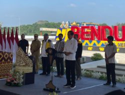 Resmikan Bendungan Marga Tiga, Ini Harapan Presiden Joko Widodo