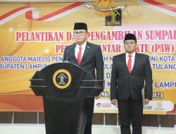 Laksanakan Tugas Tanpa Keberpihakan, Kakanwil Dodot Adikoeswanto Lantik PAW Anggota MPDN dan Notaris Pengganti Provinsi Lampung