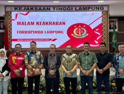 Perkuat Sinergitas serta Kolaborasi dan Koordinasi, Kakanwil Dodot Hadiri Malam Keakraban Forkopimda Lampung