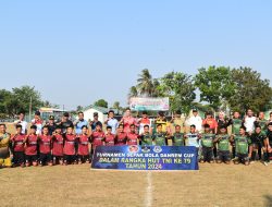 Brigjen TNI Rikas Hidayatullah, S.E., M.M., Buka Turnamen Olahraga Danrem Cup Memperingati HUT Ke-79 TNI