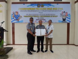 Kadivpas Kusnali Saksikan Penandatanganan Perjanjian Kerjasama Lapas Kelas I Bandar Lampung Dengan CV Esa Mandiri Tekhnik Elektrindo