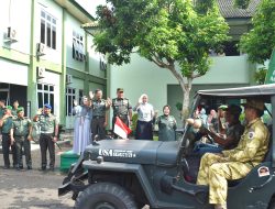 Kasrem 043/Gatam Lepas Kontingen Jeep Willys Lampung Community Menuju Jambore American Jeep di Salatiga