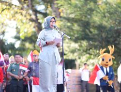 Semarak Kirab Merah Putih Peringati Dies Natalis ke-59 Unila