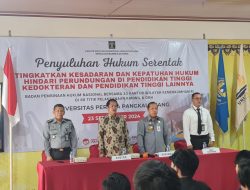 Hindari Perundungan di Dunia Pendidikan, Kemenkumham Babel Gelar Penyuluhan Hukum di Universitas Pertiba