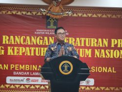 BPHN Bersama Kanwil Kemenkumham Lampung Gelar Sosialisasi Mengenai Rancangan Peraturan Presiden
