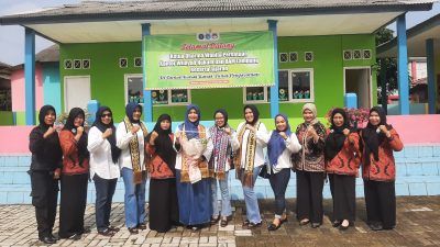 Tinjau Kegiatan Belajar Mengajar, Ketua Dharma Wanita Persatuan Kanwil Kumham Lampung Kunjungi TK Tunas Pengayoman